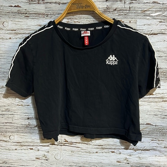 Kappa black and white crop top  size XS - Picture 1 of 7